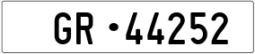 Trailer License Plate